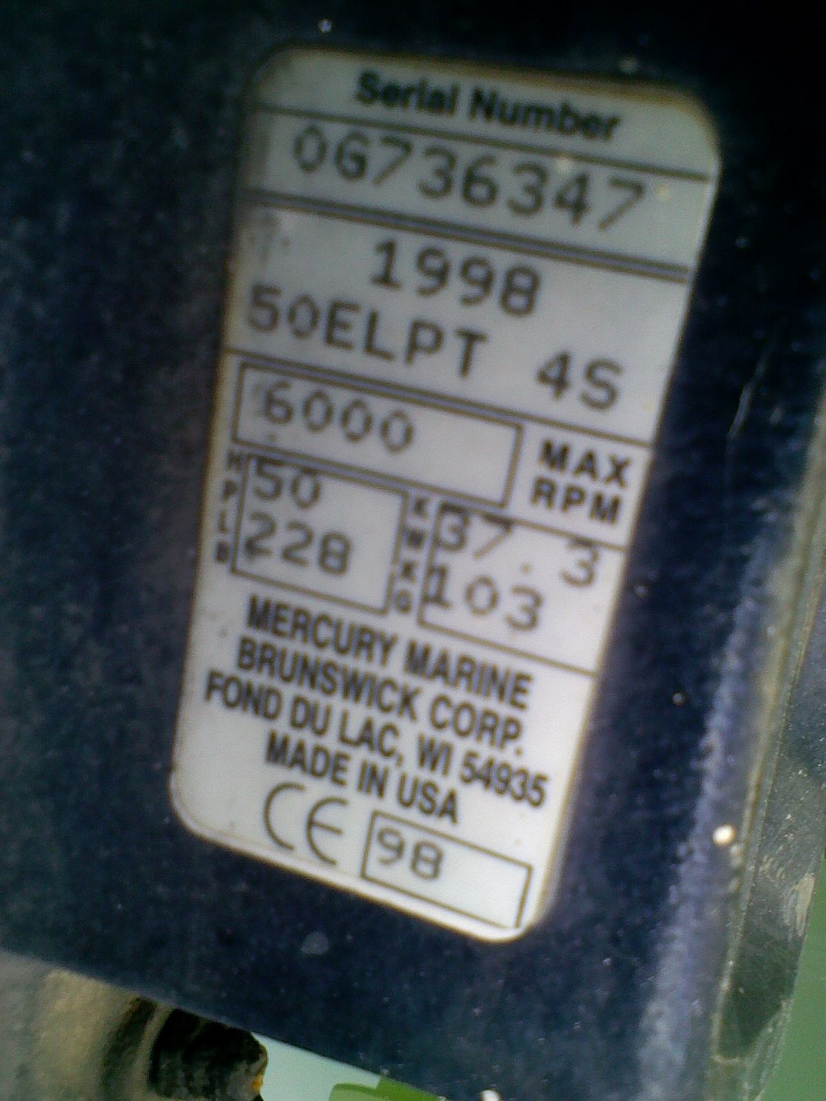 1998 50 HP Mercury outboard constant "beep"?